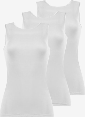 Nina von C. Undershirt 'Fine Cotton' in White: front