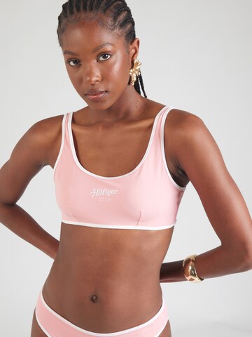 Tommy Hilfiger Underwear T-shirt Bikini top in Pink: front