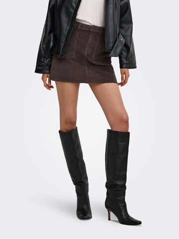 ONLY Skirt 'ONLAmazing' in Brown: front