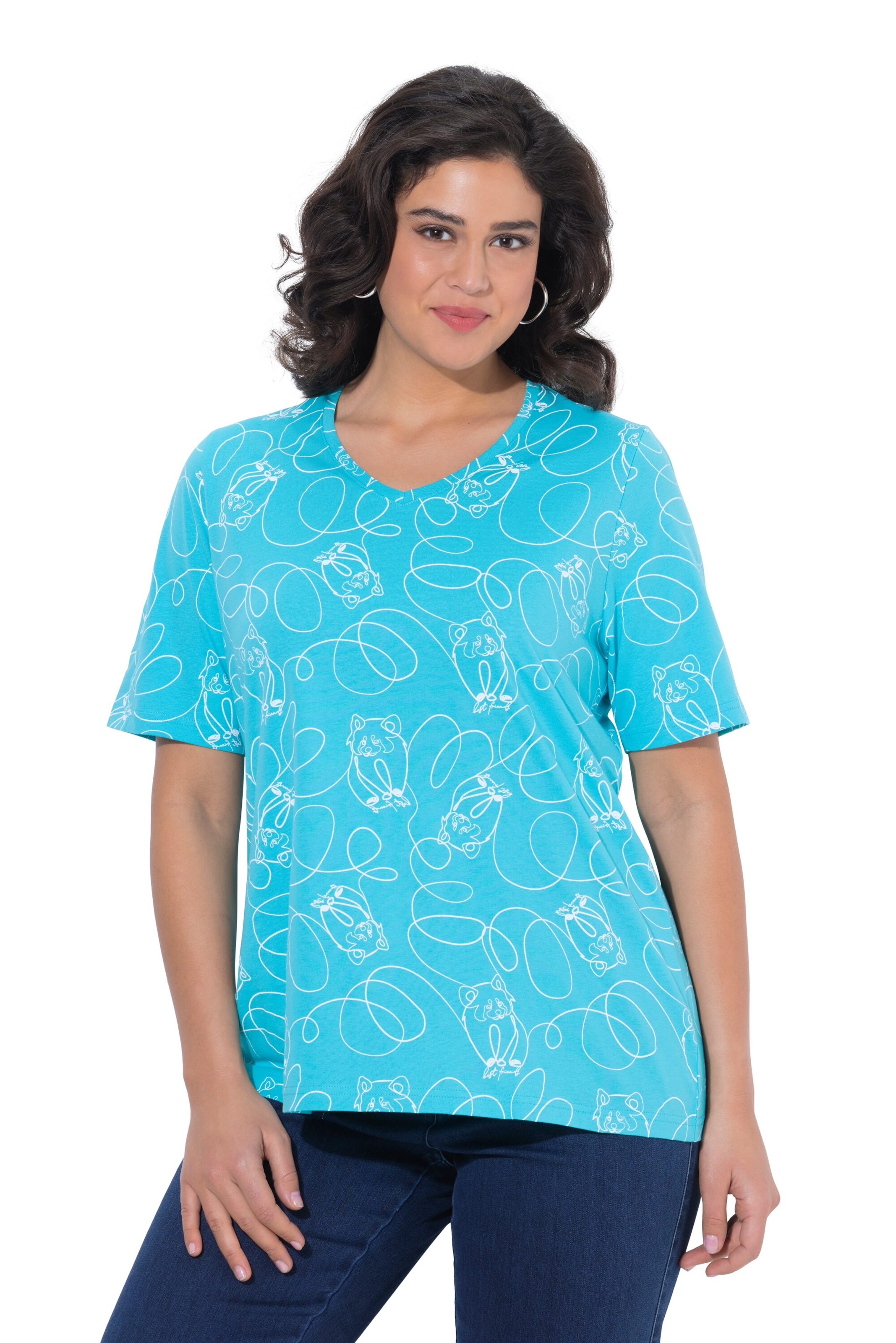 Ulla Popken Shirt in Blue: front