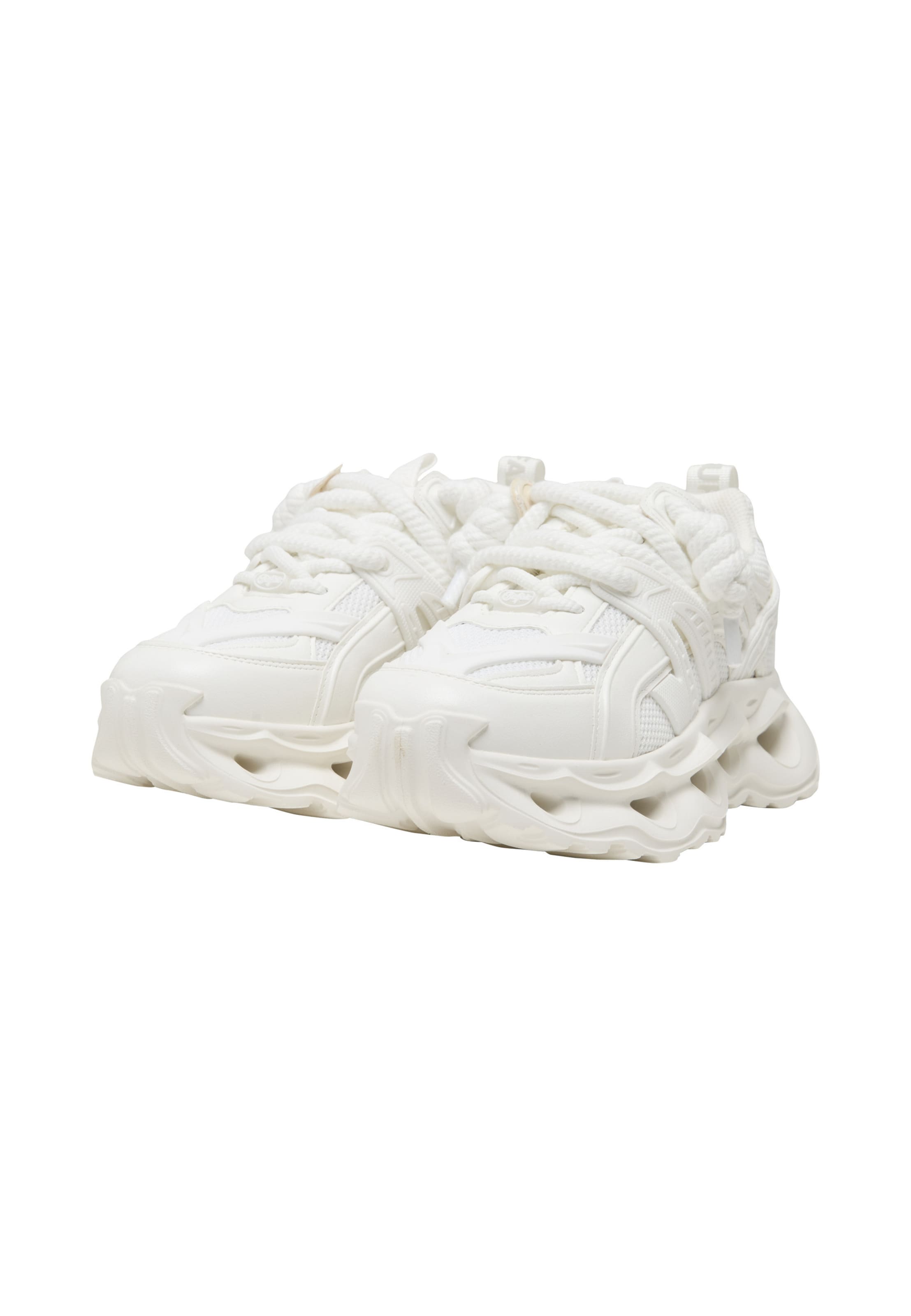 BUFFALO Låg sneaker 'Malaga' i vit
