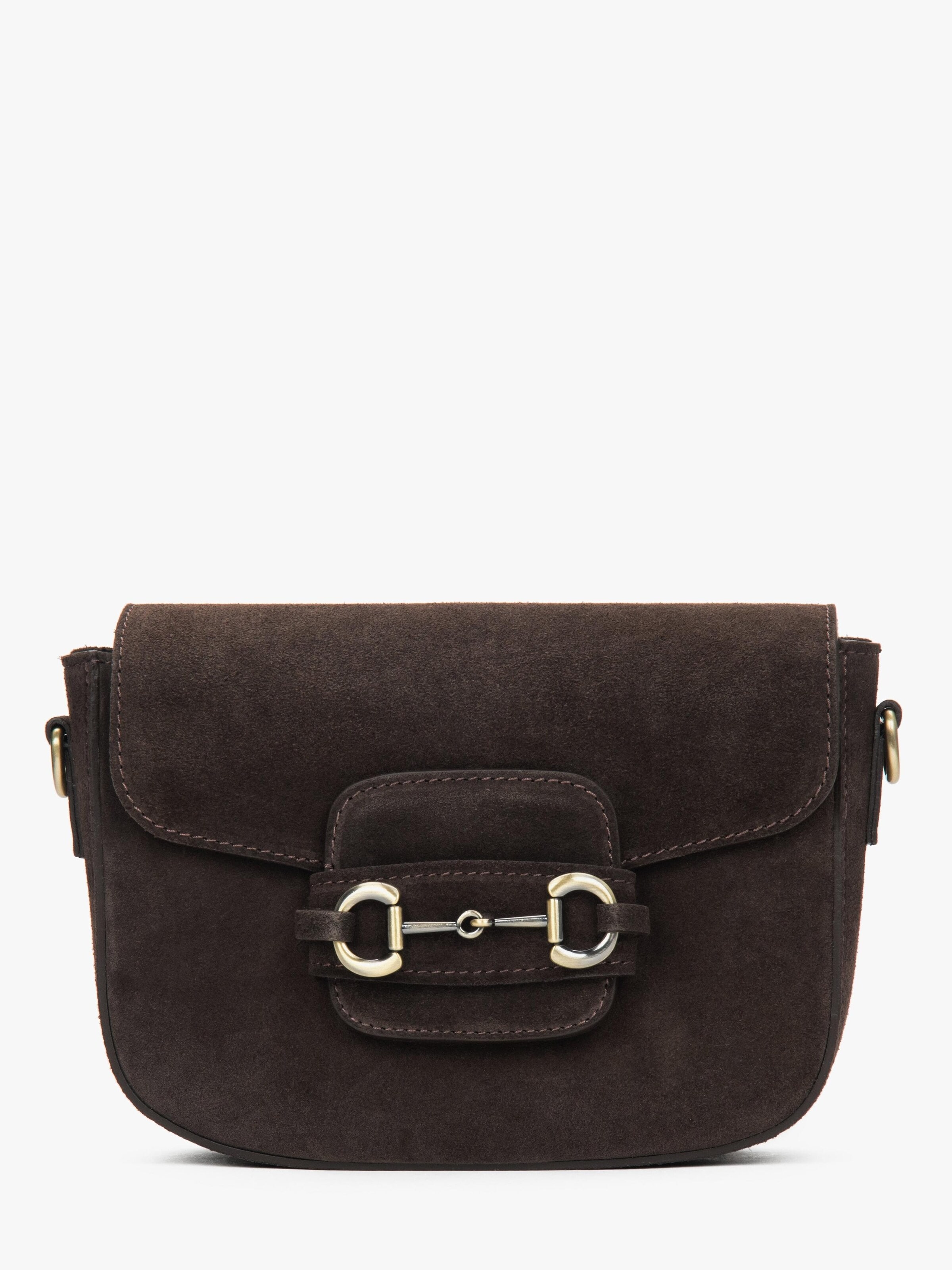 Estro Shoulder Bag '1223' in Brown: front