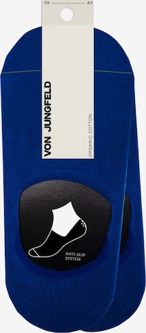 Von Jungfeld Ankle Socks 'Doppelpack' in Blue: front