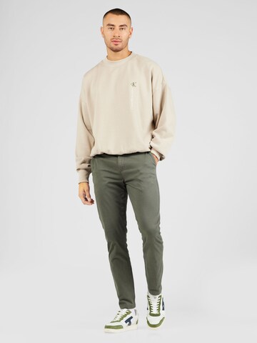 Calvin Klein Jeans Sweatshirt in Beige