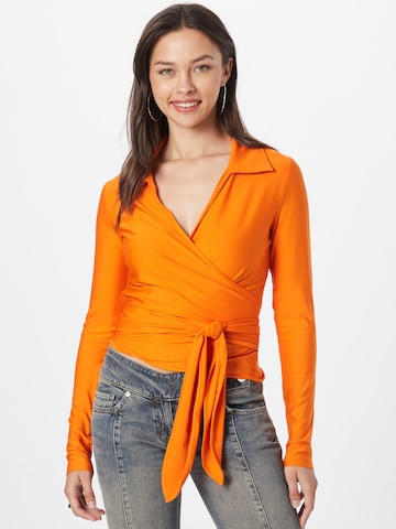 WEEKDAY Blouse 'IRIS' in Orange: front