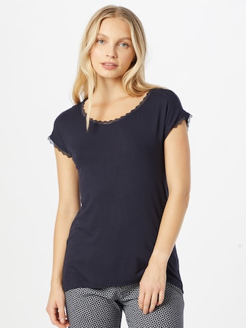 ESPRIT Slaapshirt in Blauw: voorkant