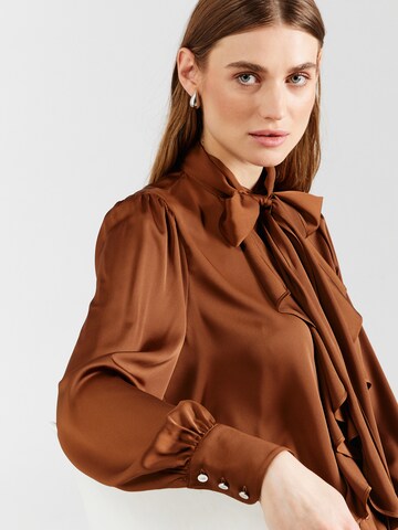 Lauren Ralph Lauren Bluse 'DOMILIA' in Braun
