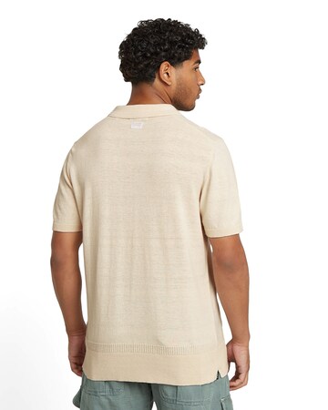 G-STAR Shirt 'Knitted' in Beige