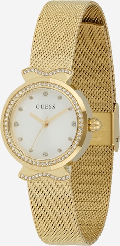 GUESS Analoog horloge 'BEJEWELED' in Goud: voorkant