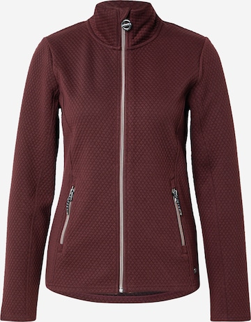 KILLTECTehnička flis jakna 'KSW 99' - crvena boja: prednji dio