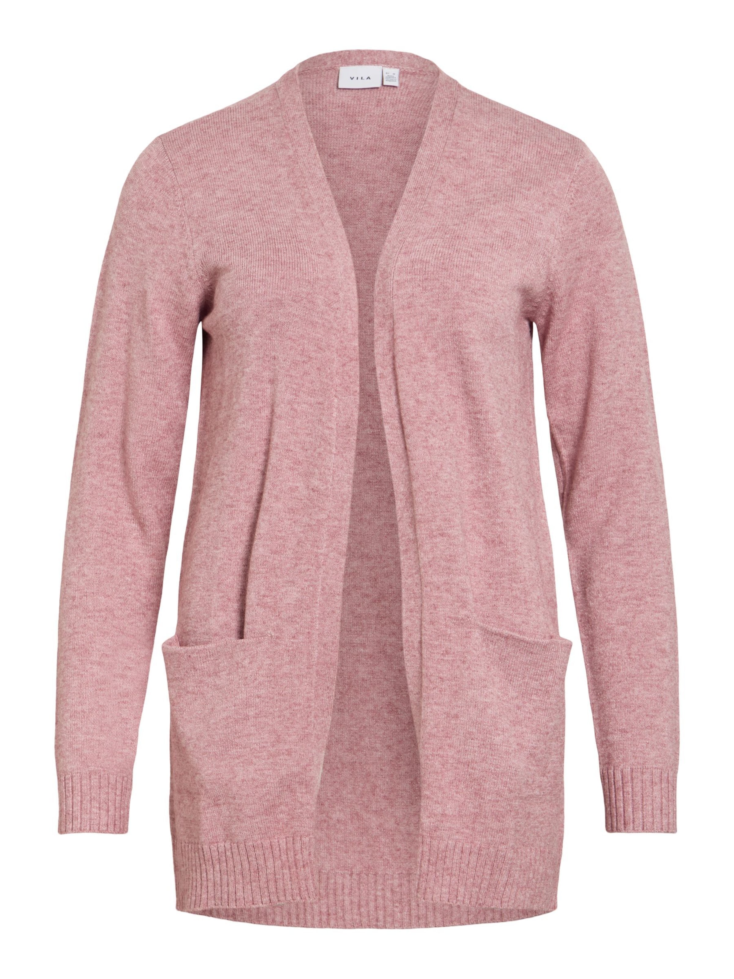 VILA Strickjacke 'VIRil' in M in pinkmeliert, Produktansicht