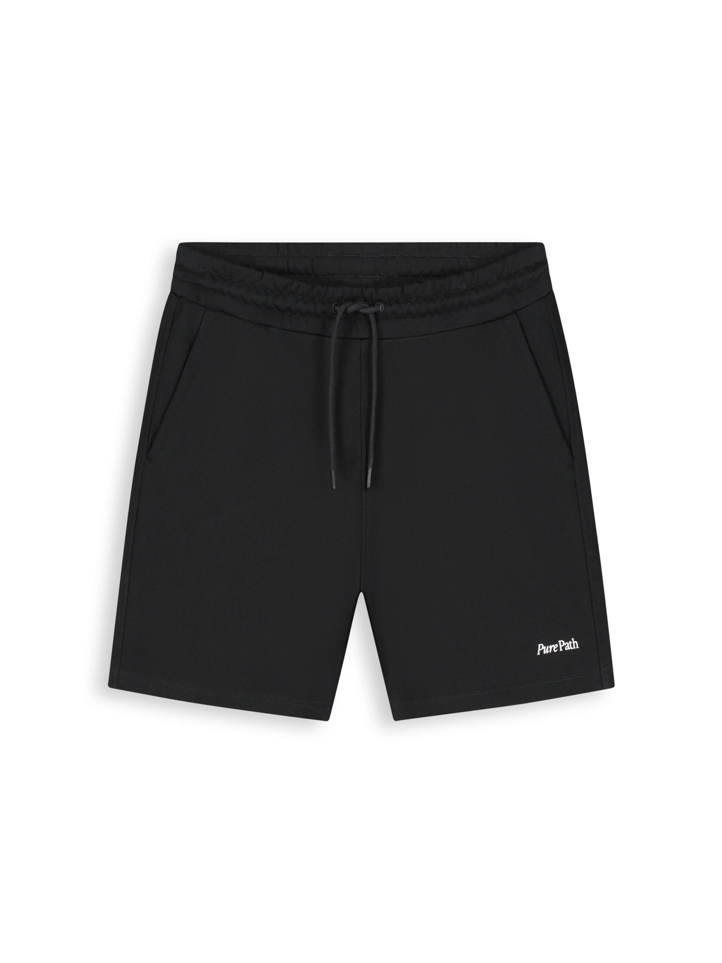Pure Path Regular Broek in Zwart: voorkant
