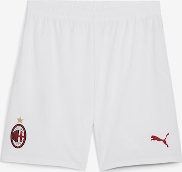 Regular Pantalon de sport 'AC Milan' PUMA en blanc : devant