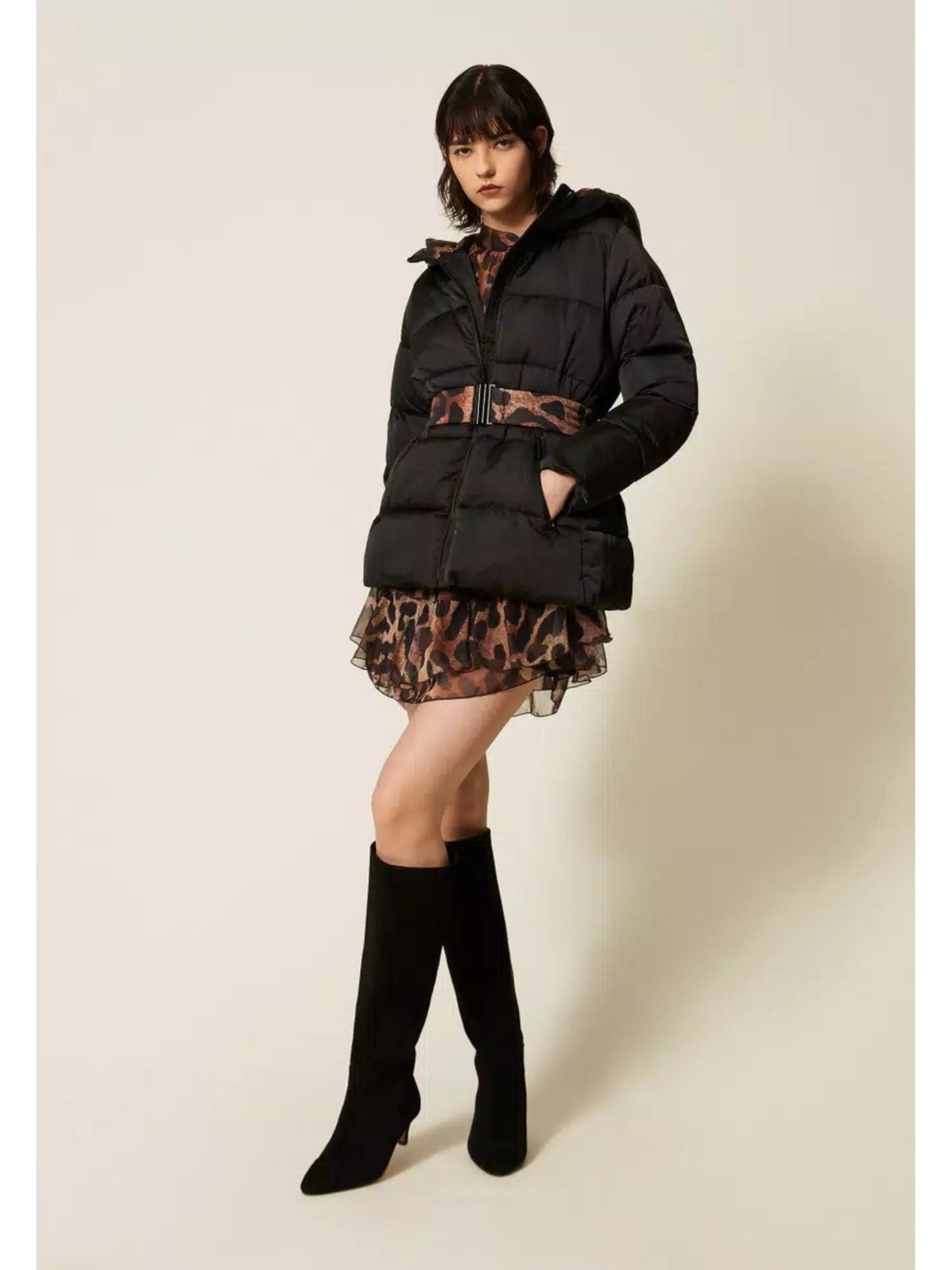 Twinset Winter Jacket 'Actitude' in Black