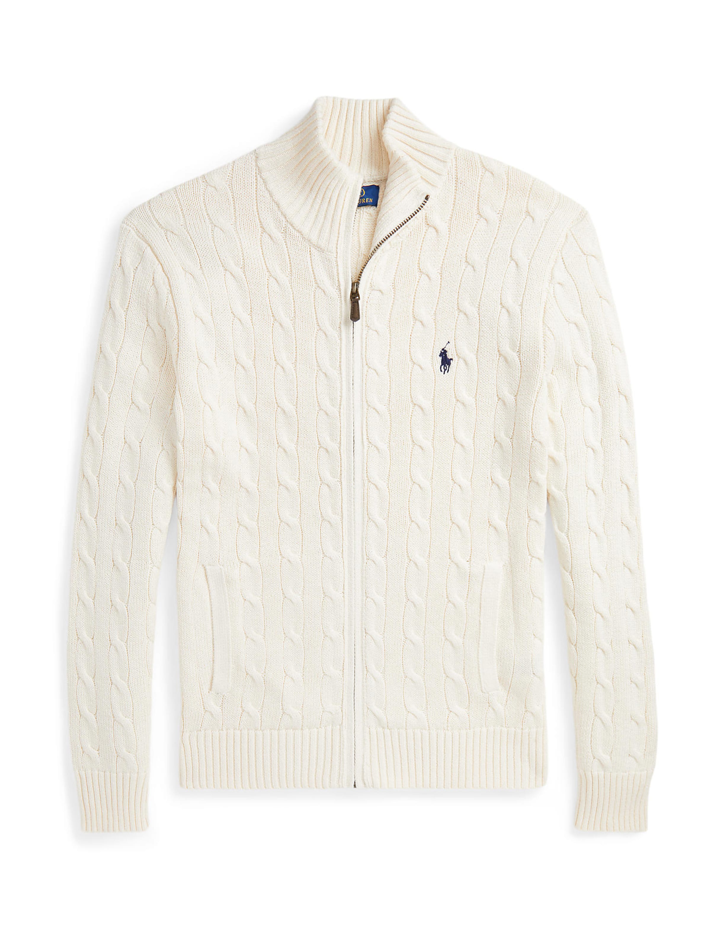 Polo Ralph Lauren Knit cardigan in Beige: front