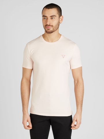 GUESS - Camiseta en rosa: frente