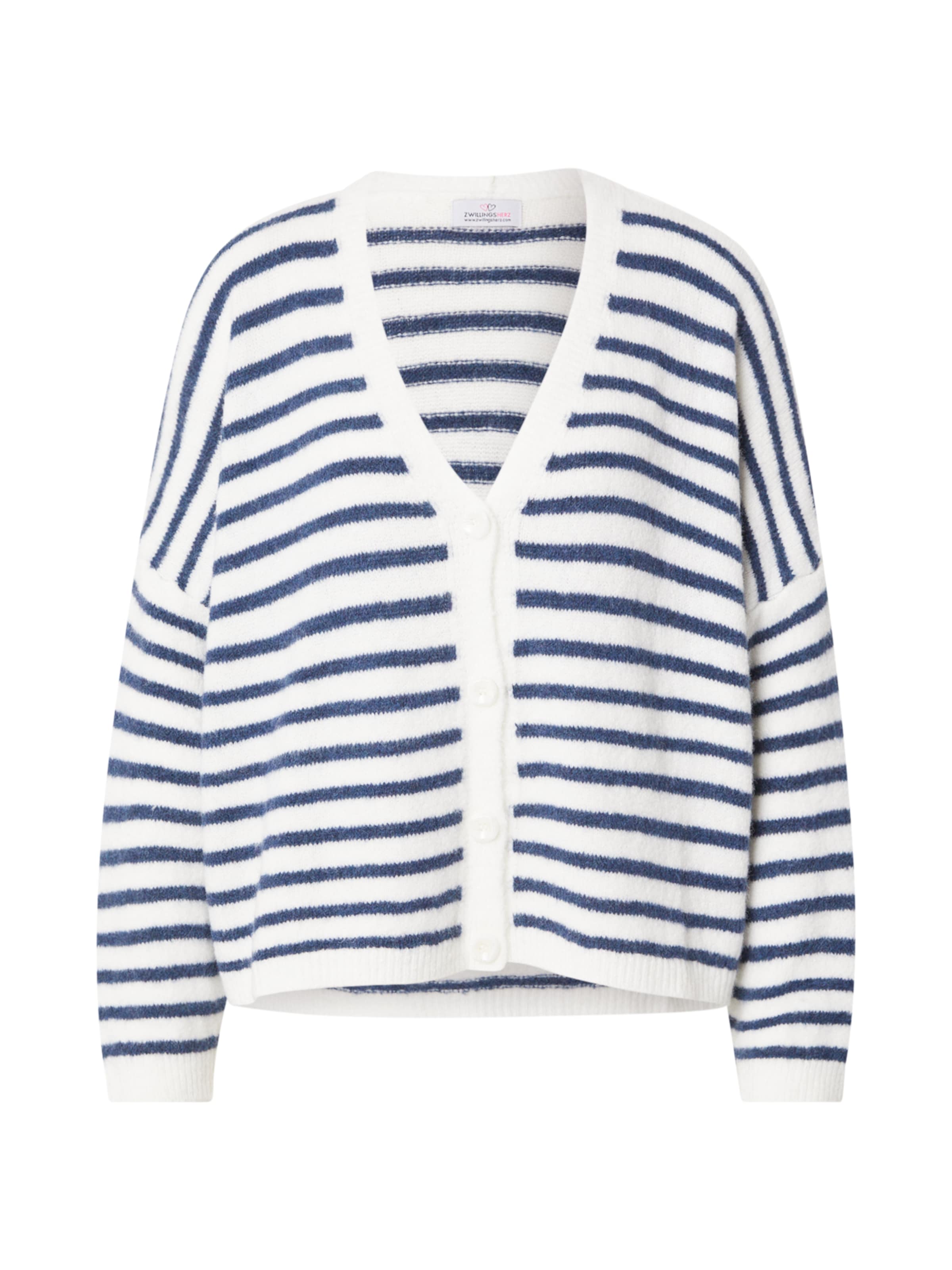 Cardigan Zwillingsherz en bleu : devant