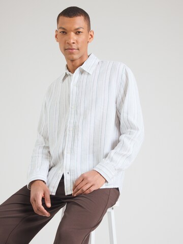 Abercrombie & Fitch Rovný strih Košeľa 'MAY4' - Biela: predná strana