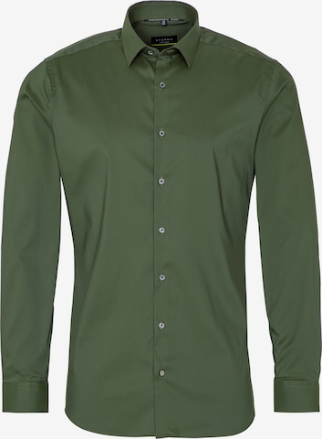 ETERNA Slim fit Business Shirt in Green: front