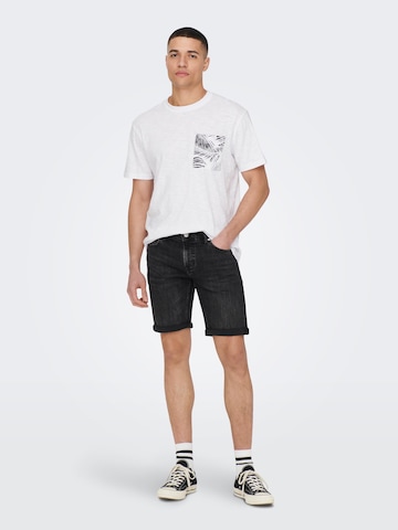 Only & Sons T-Shirt 'Perry' in Weiß