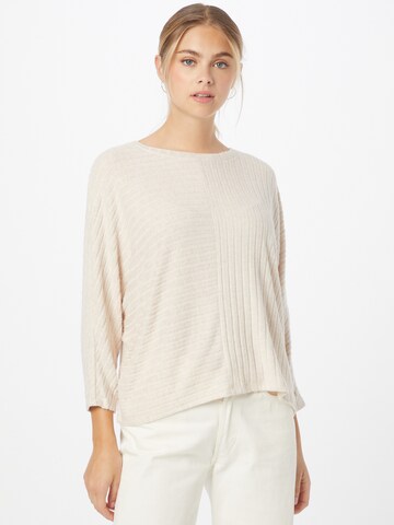 TOM TAILOR DENIM Sweater in Beige: front