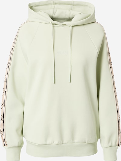 GUESS Sweatshirt 'Britney' in beige / hellgrün / schwarz, Produktansicht