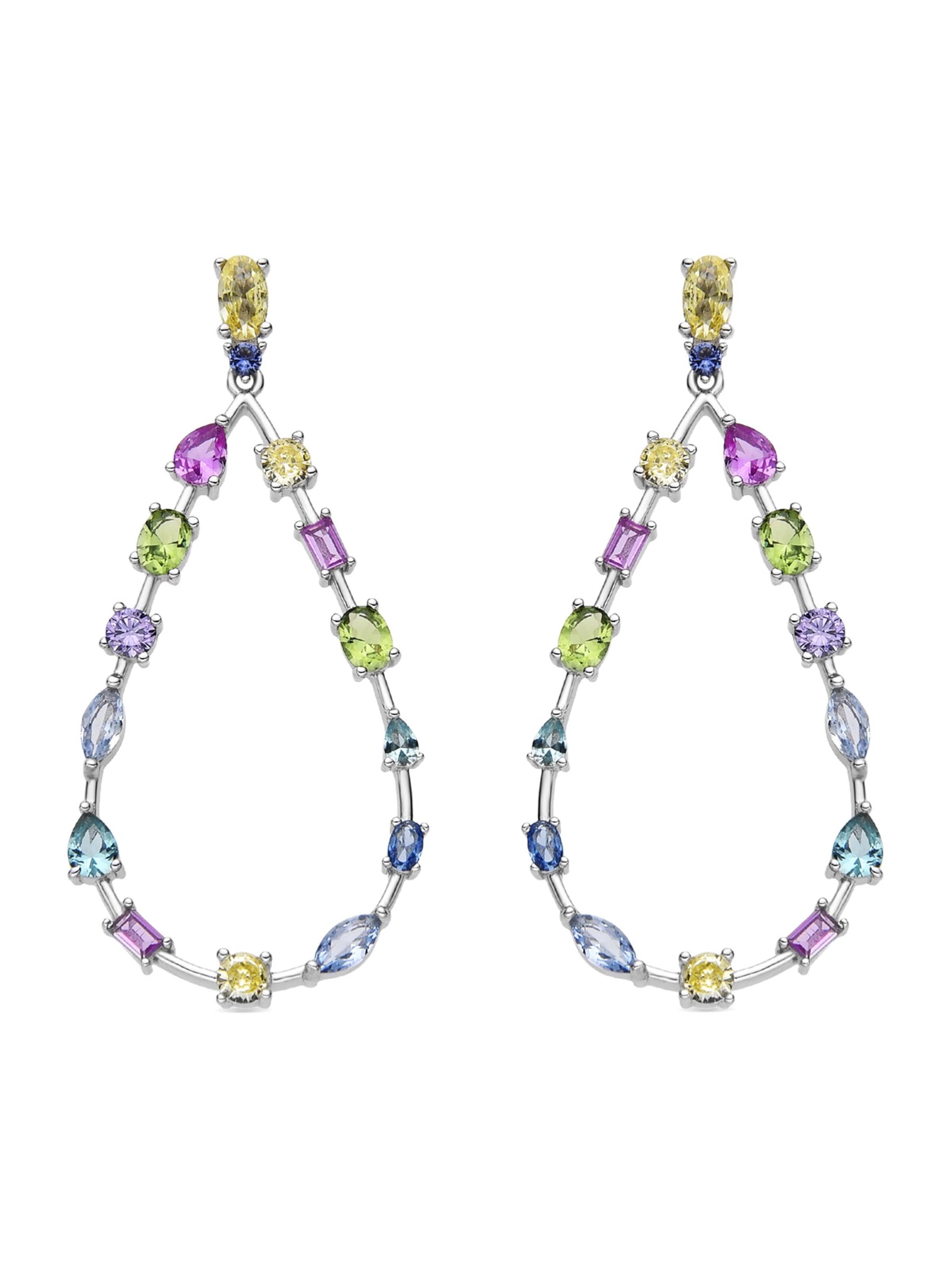 Boucles d'oreilles 'WEAO' Luxenter en mélange de couleurs : devant