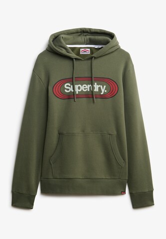 Sweat-shirt 'Vintage Trade Tab' Superdry en vert : devant