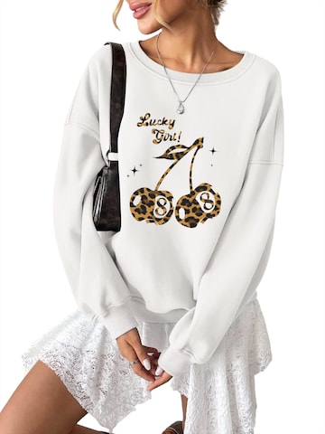 GORHEY - Sudadera en blanco: frente