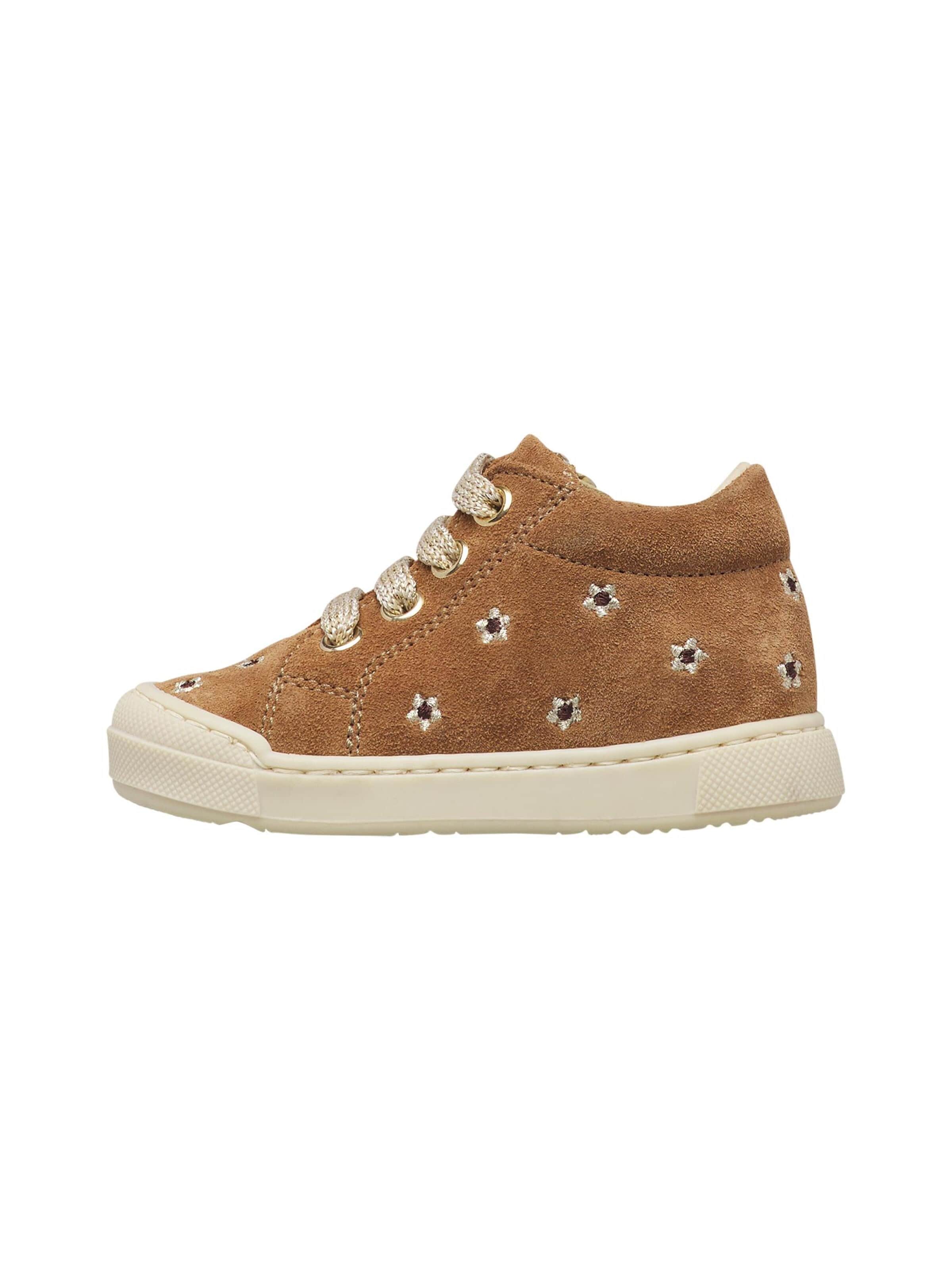 Baskets 'SNOPES EMBR.DAISIES ZIP' Falcotto en marron