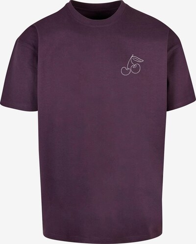 Merchcode T-Shirt 'Cherry' en violet / blanc, Vue avec produit