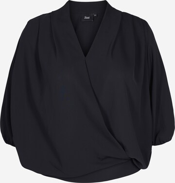 Zizzi - Blusa 'Luby' em preto: frente