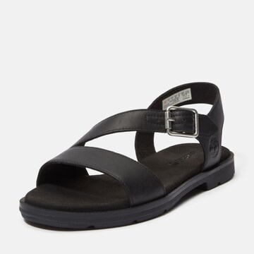 TIMBERLAND Strap Sandals in Black: front