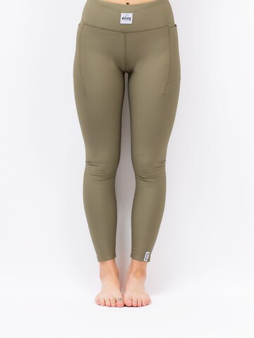 Skinny Pantalon de sport Eivy en vert : devant