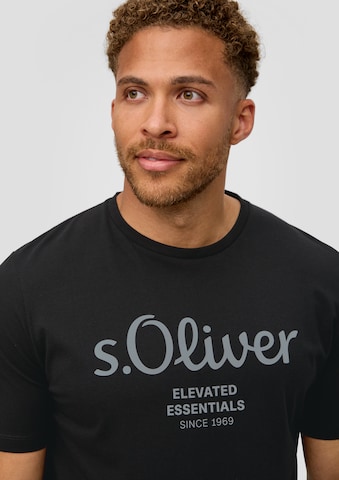 T-Shirt s.Oliver Red Label Big & Tall en noir