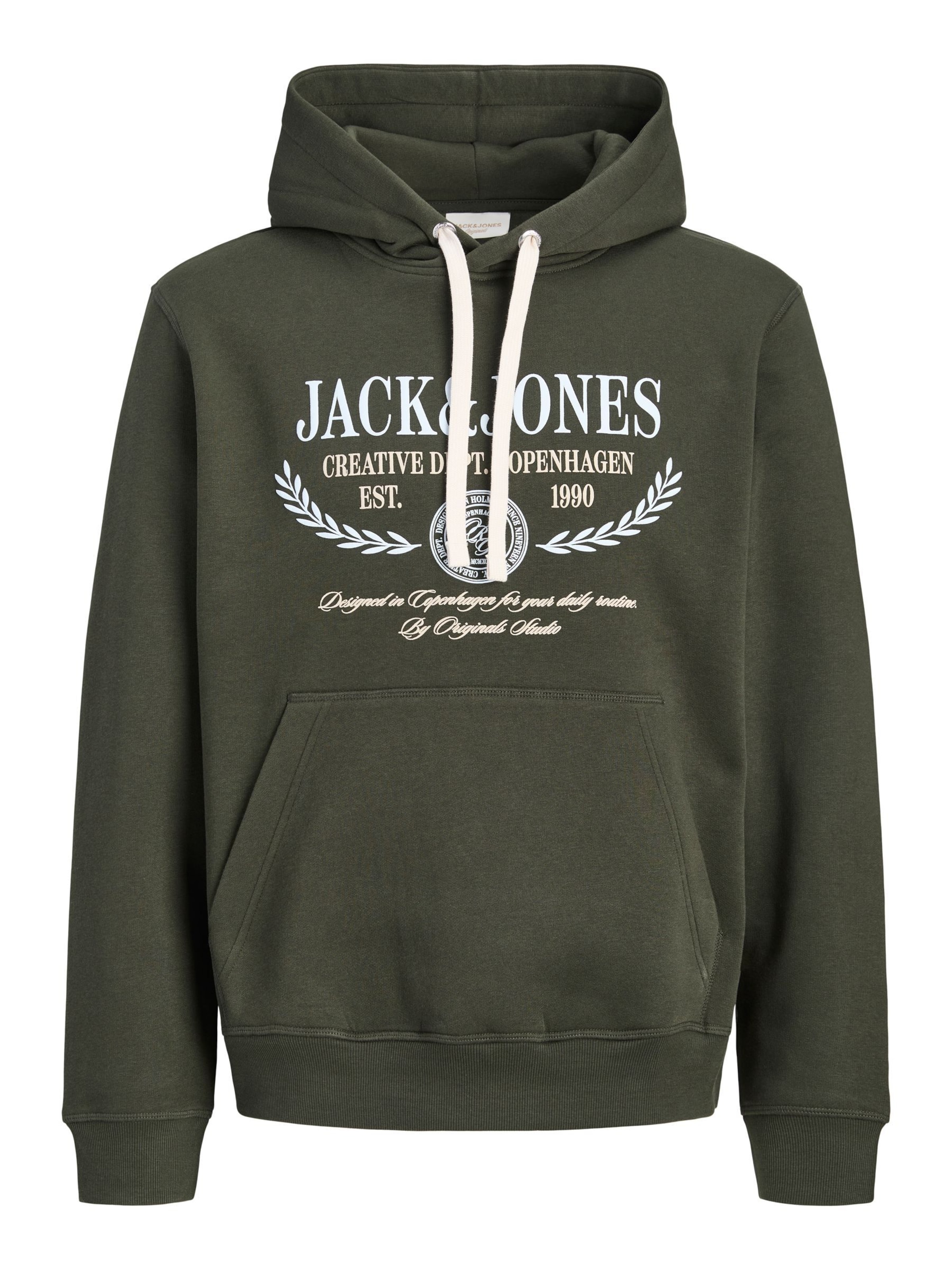 JACK & JONES Sweatshirt in Green: front