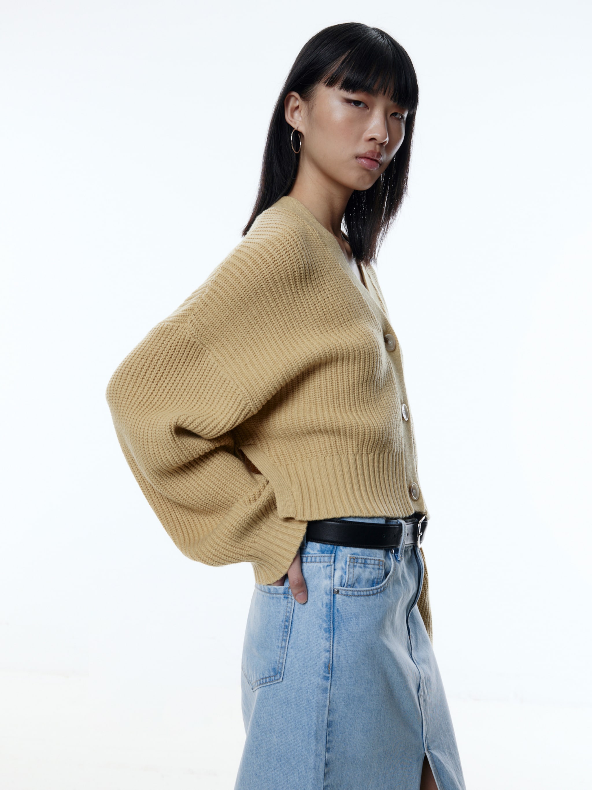 EDITED Produkte Strickjacke 'Zarifa' karamell