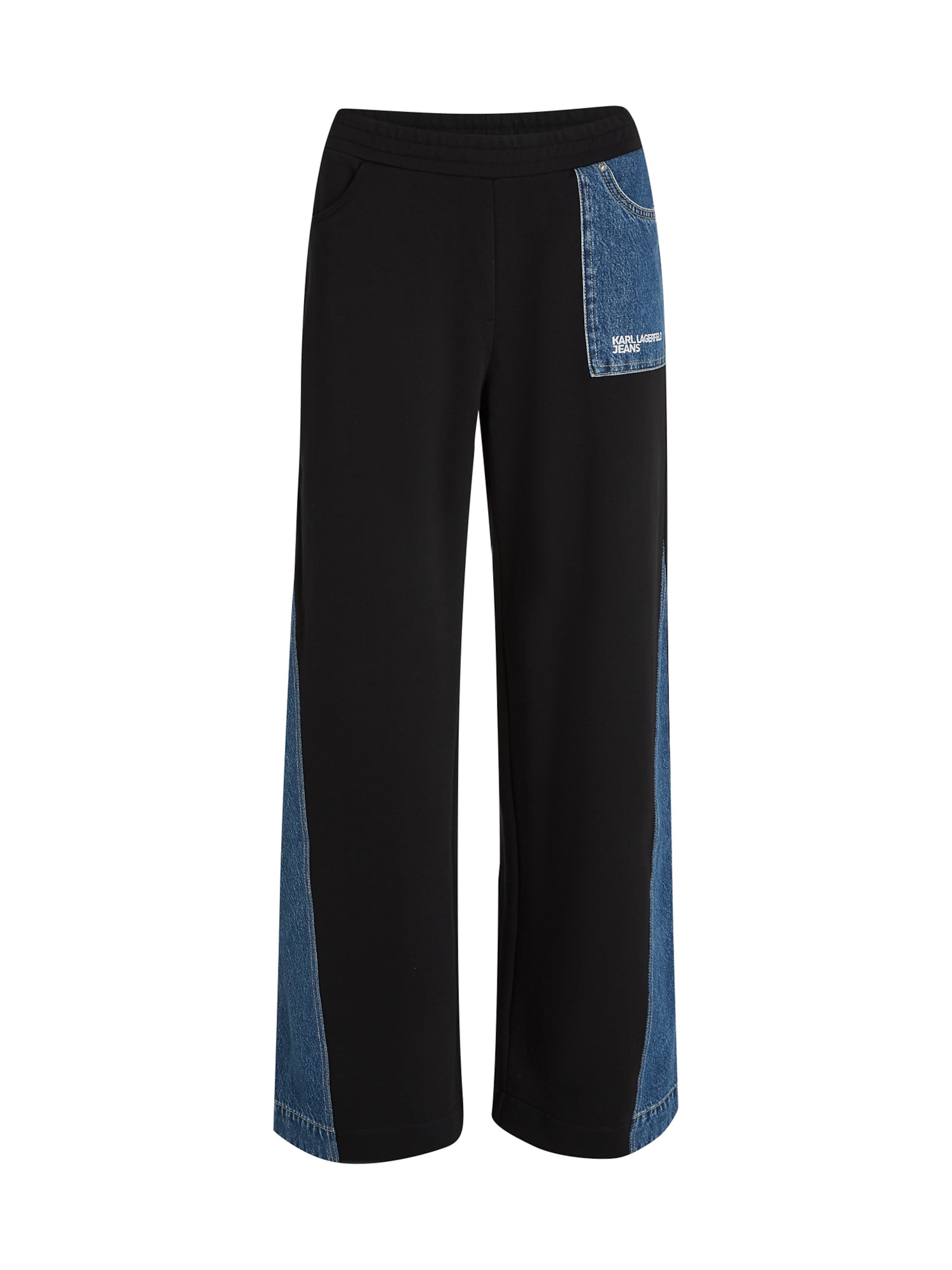 KARL LAGERFELD JEANS Regular Hose in Schwarz: Vorderseite