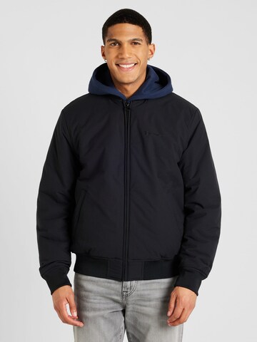 Champion Authentic Athletic Apparel Between-Season Jacket 'Legacy' in Black: front