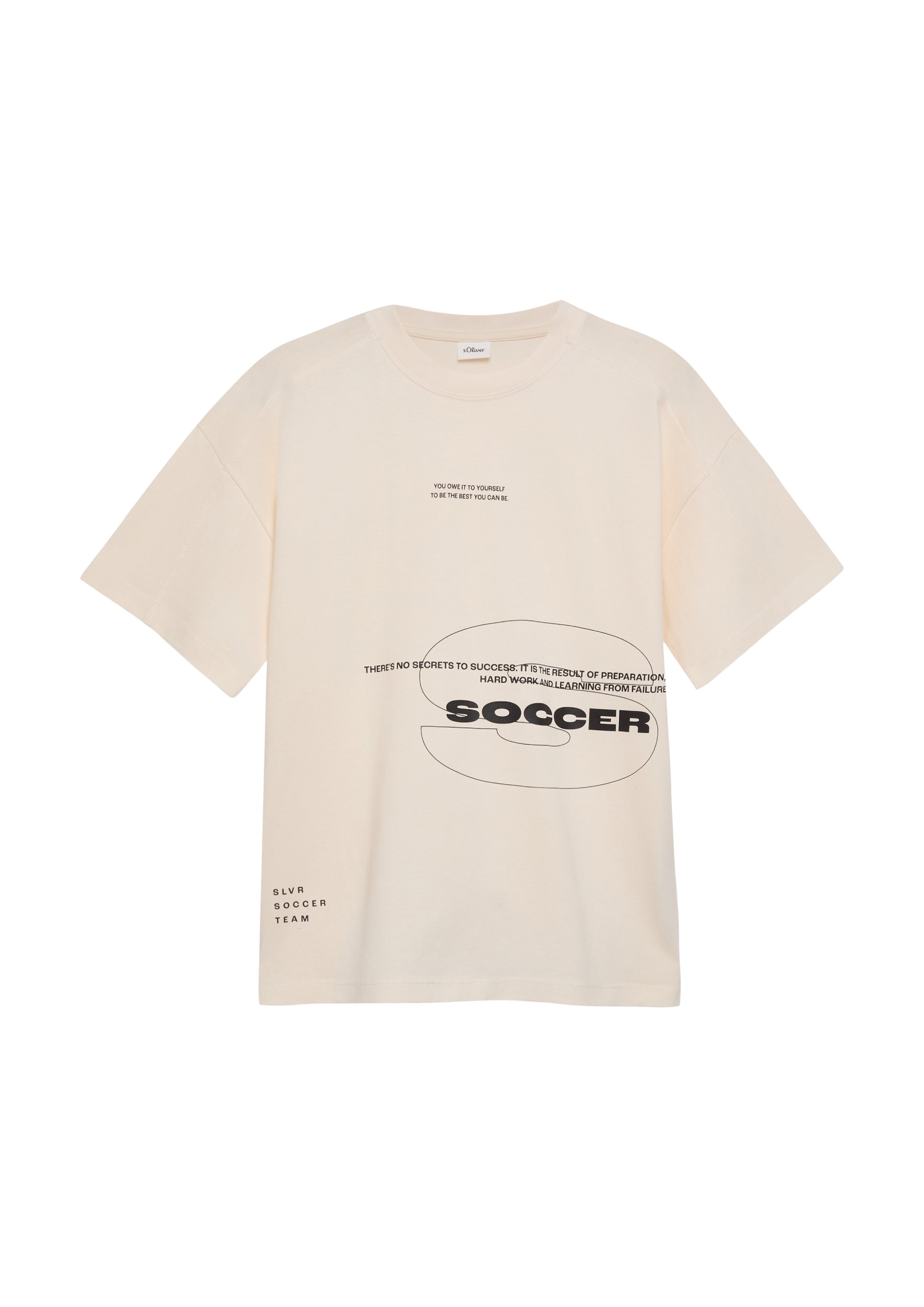 T-Shirt s.Oliver en beige : devant