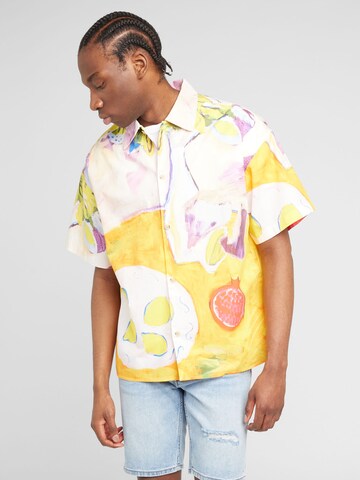 JACK & JONES - Comfort Fit Camisa 'LANDSCAPE' em mistura de cores: frente