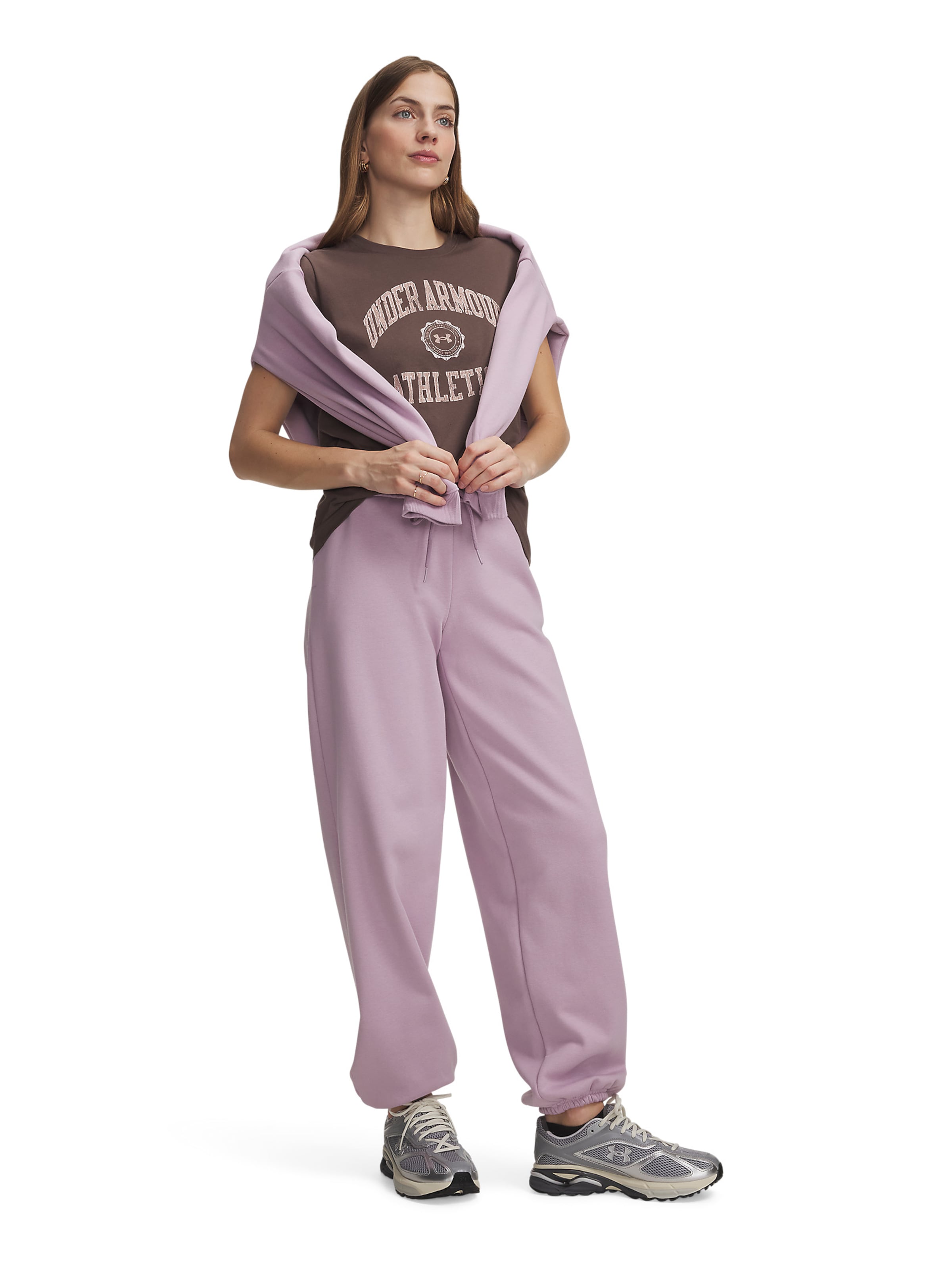 UNDER ARMOUR Loosefit Broek in Roze