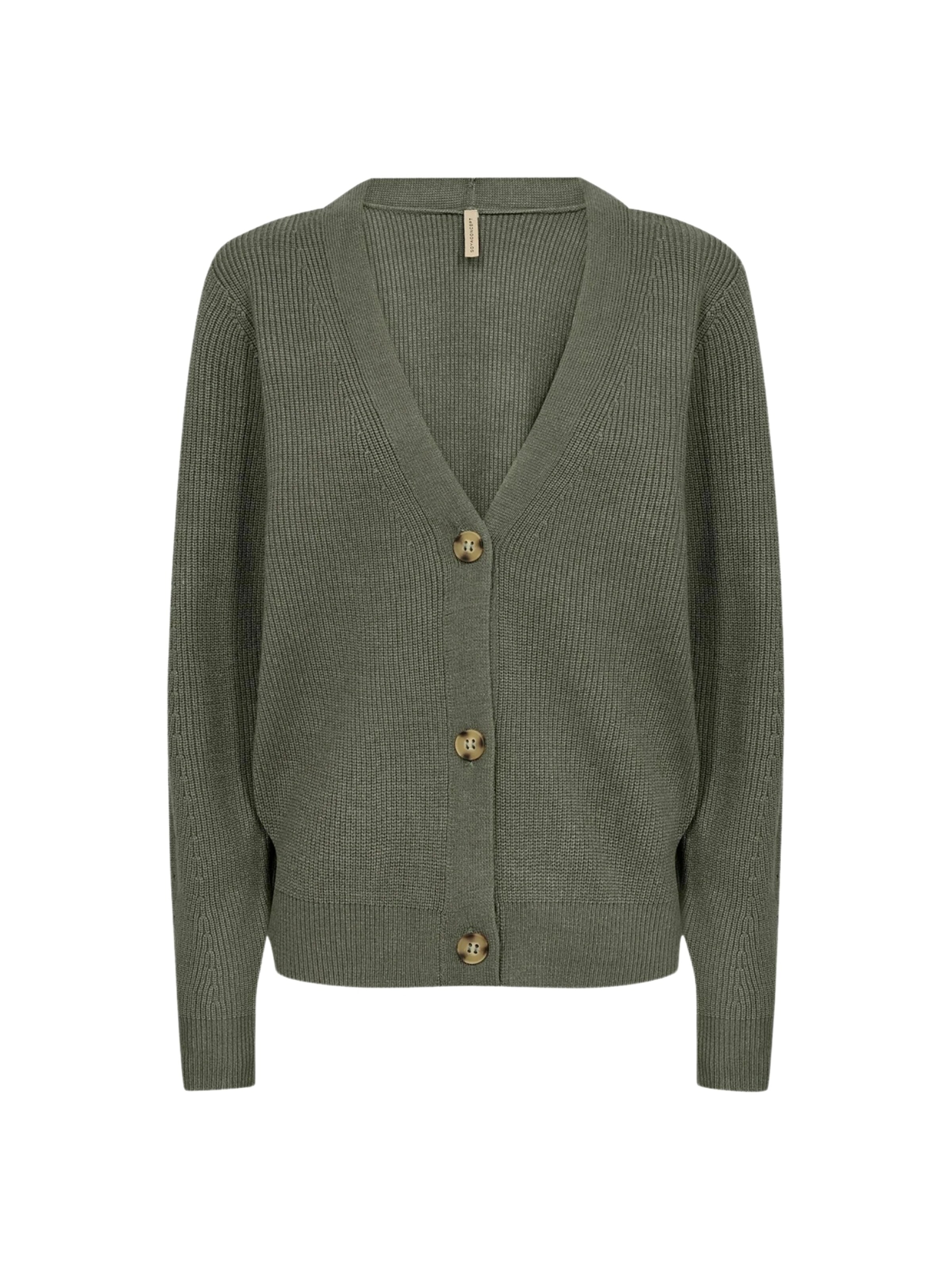 Soyaconcept Strickjacke in Grün: Vorderseite