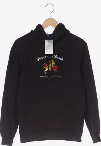 H&M Sweatshirt & Zip-Up Hoodie in S in Black: front