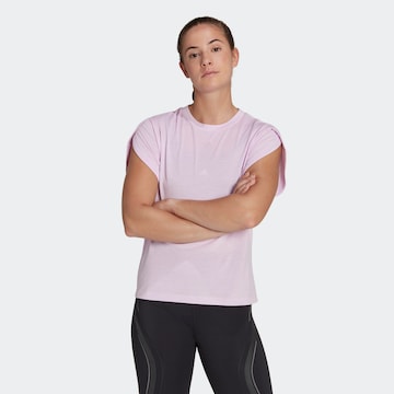 ADIDAS SPORTSWEAR Koszulka funkcyjna 'Aeroready Floral' w kolorze fioletowy: przód