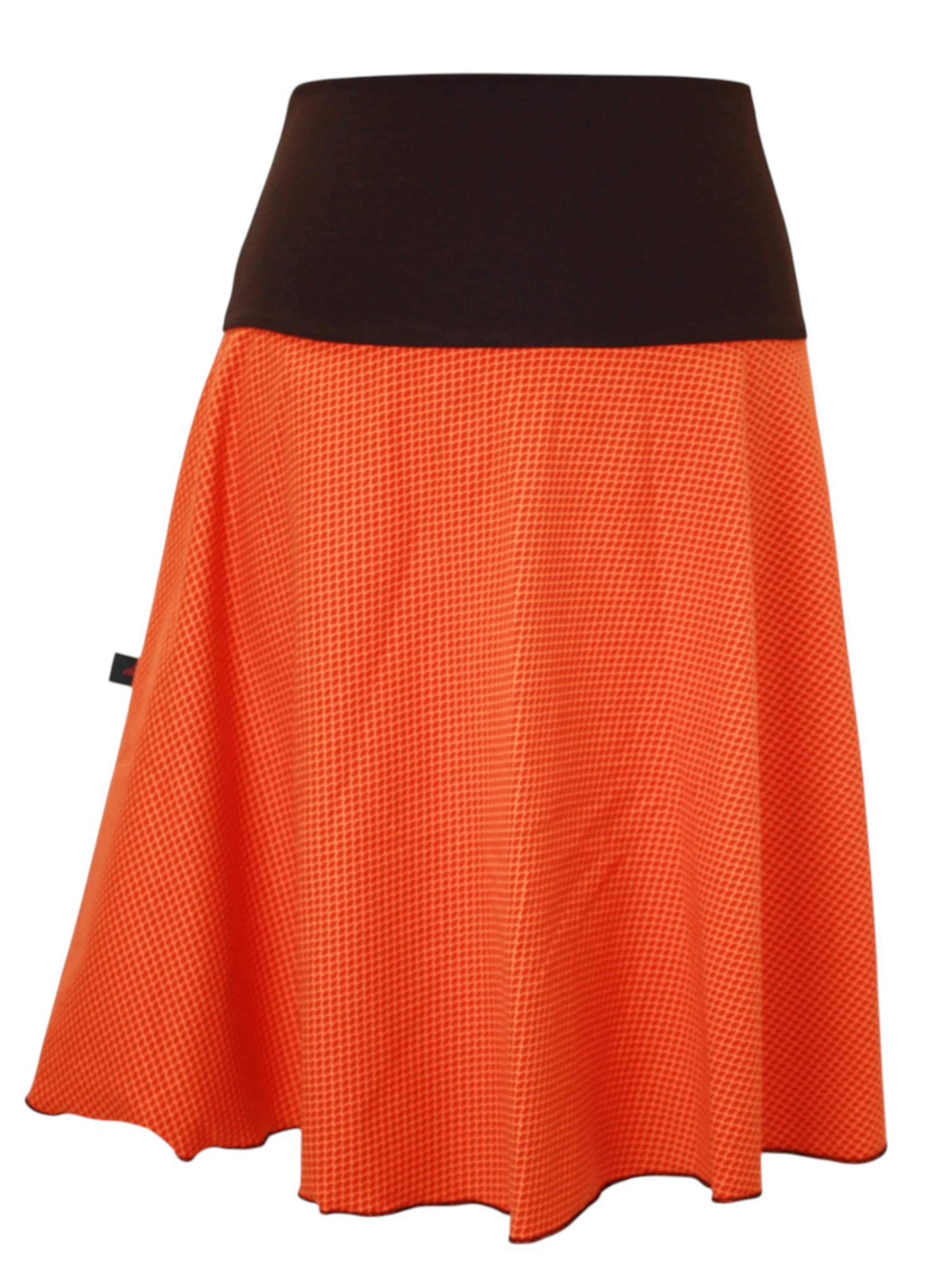 dunkle design Rock 'Skirt "Scribble"'‌‌‌‌‌ in Orange: Vorderseite