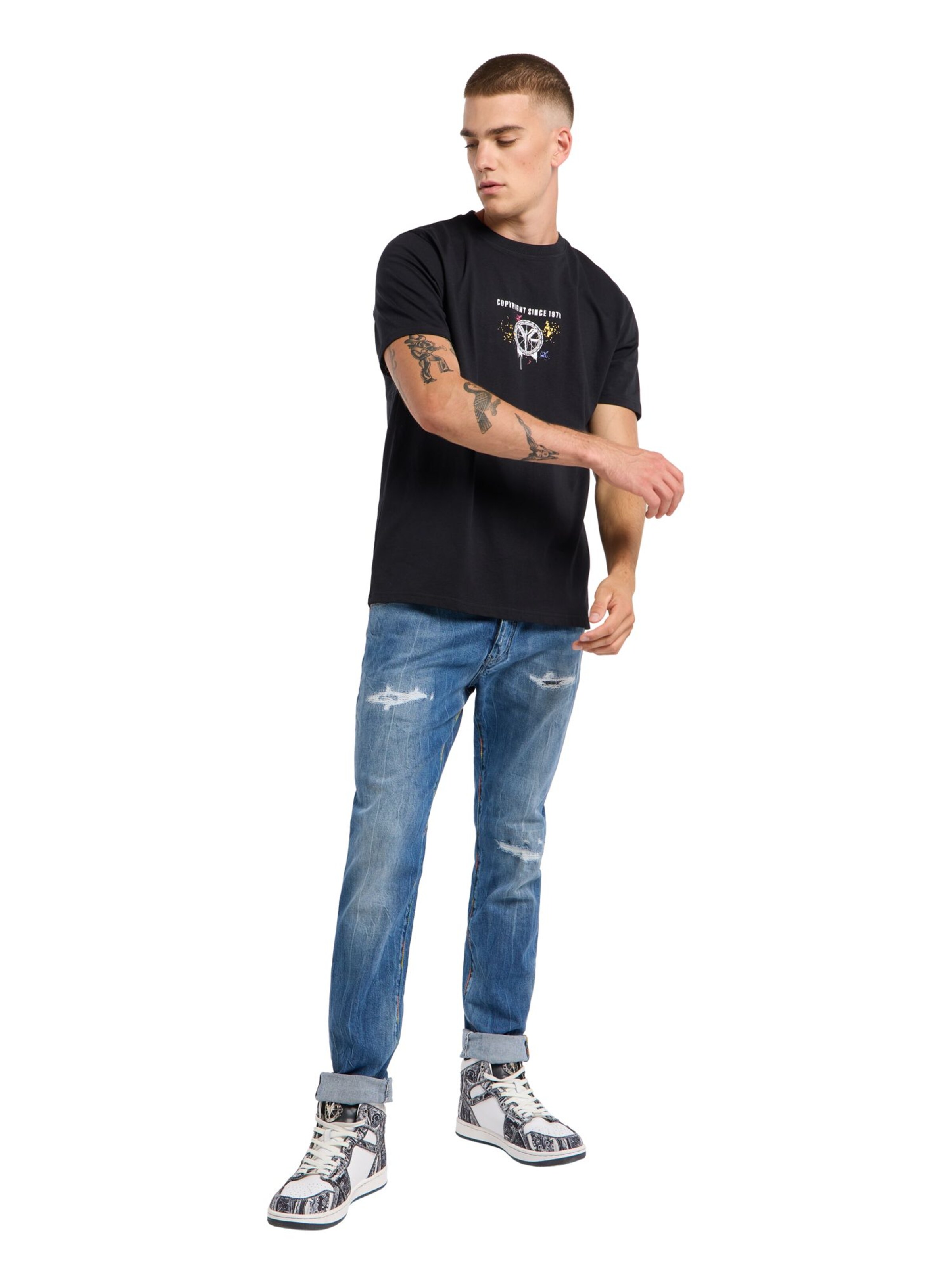 Carlo Colucci Shirt 'Facchinelli' in Black