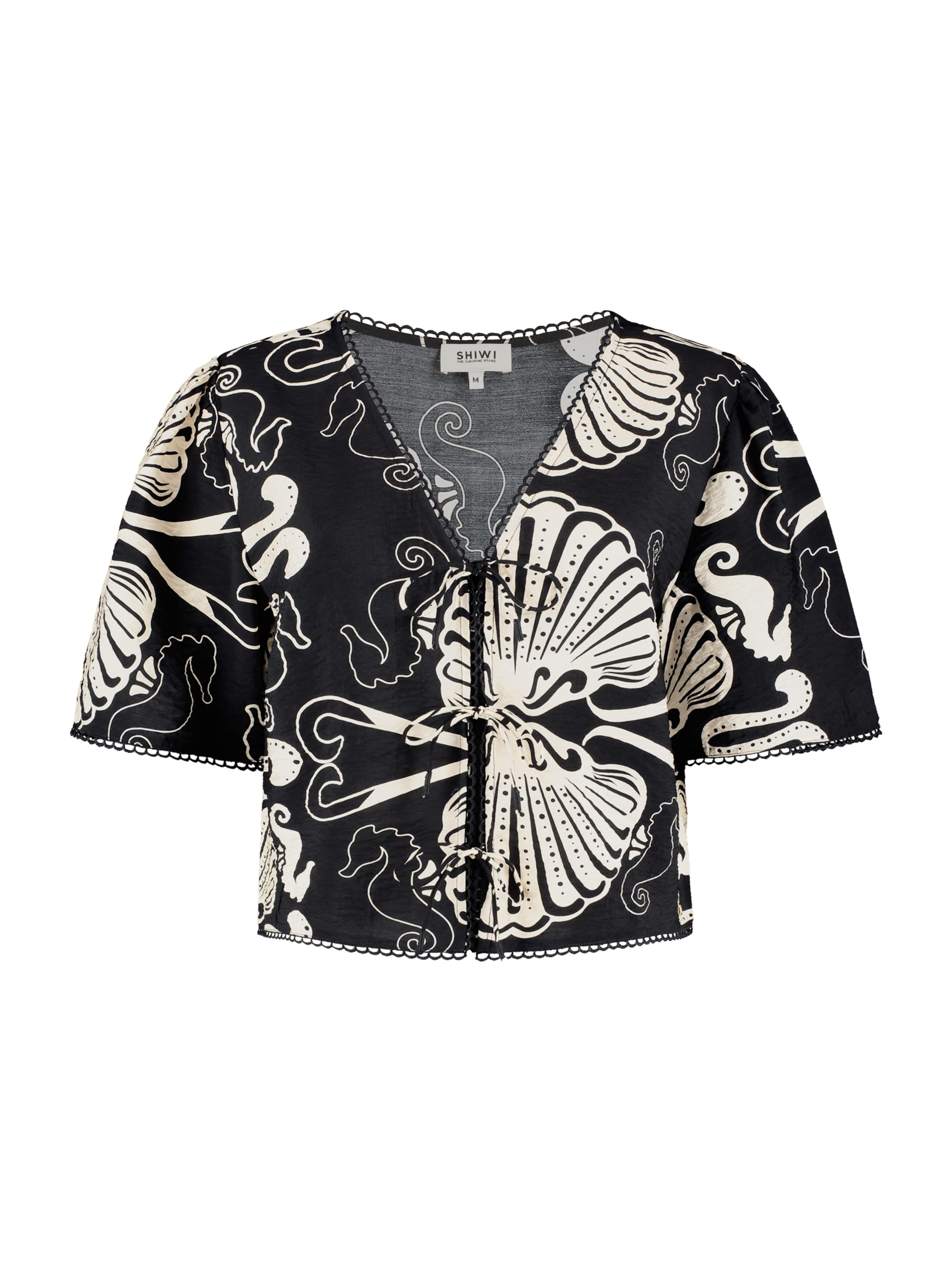 Shiwi Μπλούζα 'Imke' σε μαύρο: μπροστά