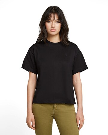 T-shirt 'Relaxed' G-STAR en noir : devant