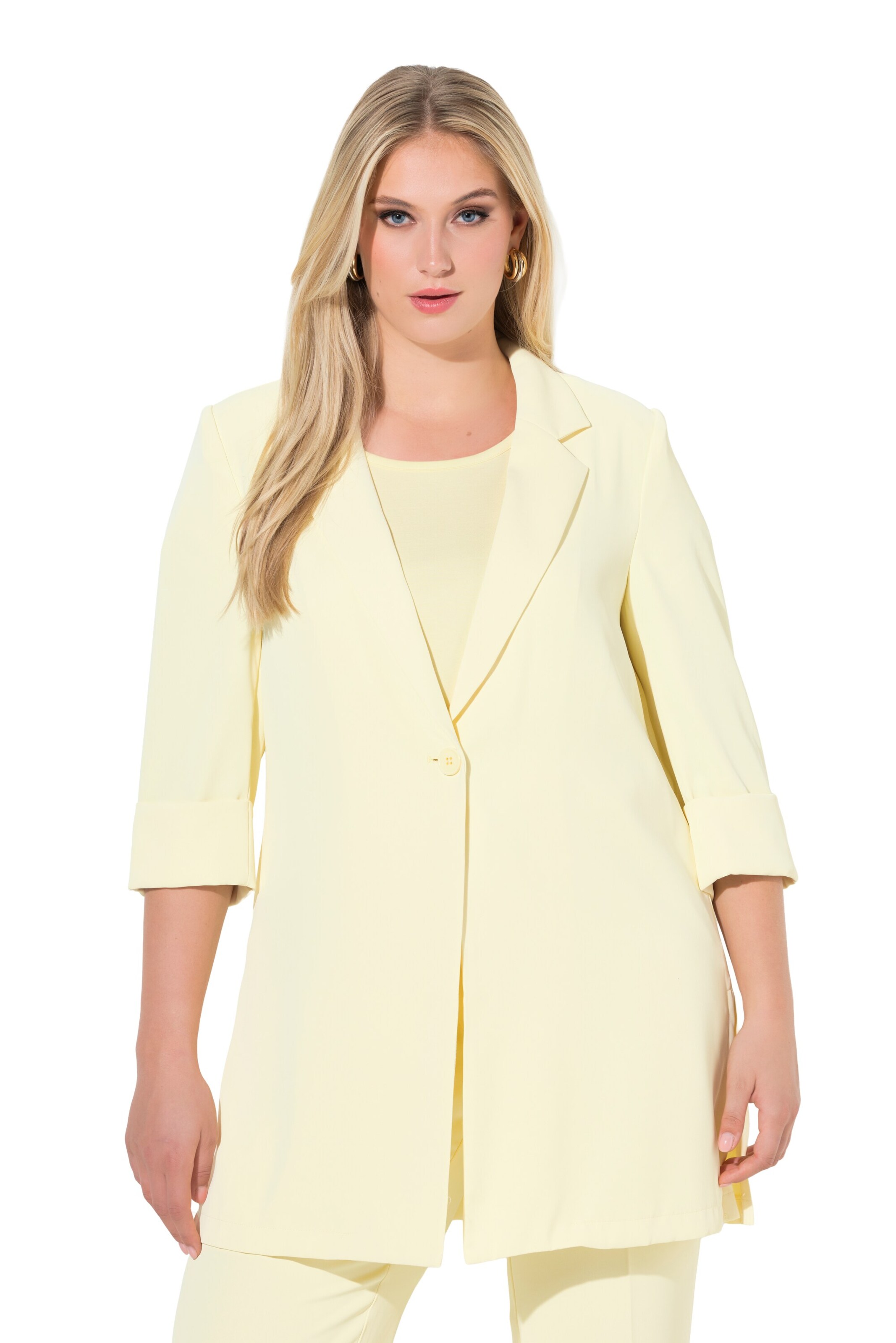 Ulla Popken Blazers in Geel: voorkant